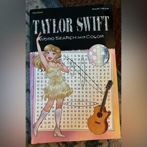 Taylor Swift Word Search and Coloring Book